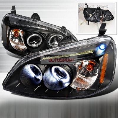 2001 Honda civic halo projector headlights #3