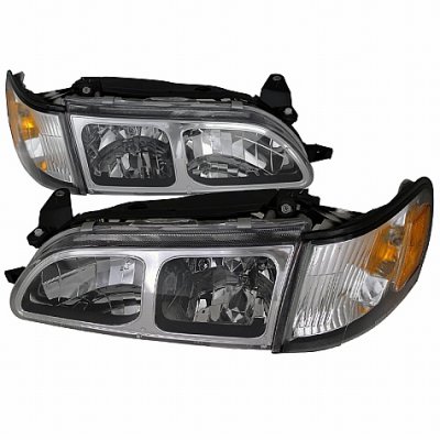 toyota corolla 1993 1997 clear headlights #7