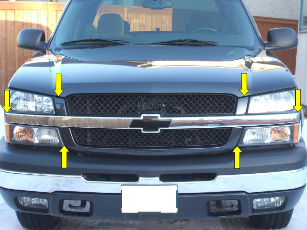 3 Simple Steps to Replace Front Grill for 2003-2005 Chevy Silverado - Step 2