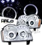 2007 Jeep Grand Cherokee Clear Halo Projector Headlights with LED