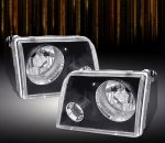 1993 Ford Ranger Black Projector Headlights