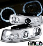 2000 Chevy Tahoe Clear LED Halo Projector Headlights