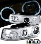 2002 Chevy Tahoe Clear LED Halo Projector Headlights