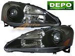 2006 Acura RSX Depo Black Projector Headlights
