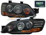 2002 Mitsubishi Lancer Depo Black Projector Headlights