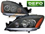 2007 Mitsubishi Lancer Depo Black Projector Headlights