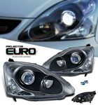 2005 Honda Civic Si Hatchback Depo Black Projector Headlights