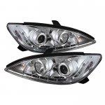 Toyota Camry 2002-2006 Clear Projector Headlights with LED