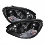 Mercedes Benz S Class 2003-2006 Black HID Projector Headlights