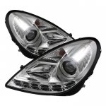 2007 Mercedes Benz SLK Clear Projector Headlights with LED Daytime Running Lights