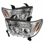 2017 Toyota Sequoia Clear CCFL Halo Projector Headlights with LED