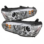 2010 Mitsubishi Lancer Clear Halo HID Projector Headlights with LED