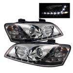 2008 Pontiac G8 Clear Projector Headlights with LED Daytime Running Lights