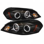 2006 Chevy Monte Carlo Black CCFL Halo Projector Headlights