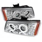 2006 Chevy Silverado 3500 Chrome Projector Headlights Halo LED