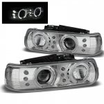 2006 Chevy Suburban Chrome Halo Projector Headlights LED DRL