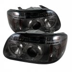 2000 Ford Explorer Smoked Dual Halo Projector Headlights