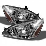 2004 Honda Accord Clear Halo Projector Headlights with LED DRL