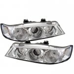 1994 Honda Accord Clear Dual Halo Projector Headlights