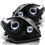 1997 Honda Prelude Black Halo Projector Headlights