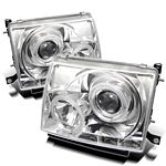 1997 Toyota Tacoma Clear Dual Halo Projector Headlights with LED