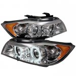 2007 BMW 3 Series E90 Sedan Clear Dual CCFL Halo Projector Headlights