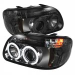 2000 Ford Explorer Smoked CCFL Halo Projector Headlights