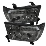 2009 Toyota Tundra Smoked CCFL Halo Projector Headlights