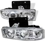 1995 Chevy Astro Clear Dual Halo Projector Headlights