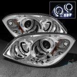 2009 Pontiac G5 Clear Dual Halo Projector Headlights with LED