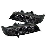 1995 Honda Accord Smoked Dual Halo Projector Headlights