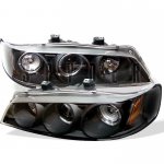 1997 Honda Accord Black Dual Halo Projector Headlights