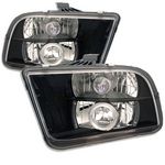 2009 Ford Mustang Black Halo Projector Headlights