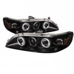 2001 Honda Accord Black Dual CCFL Halo Projector Headlights