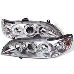 1998 Honda Accord Clear Dual Halo Projector Headlights with Corner Lights