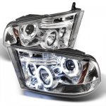 2012 Dodge Ram 3500 Clear CCFL Halo Projector Headlights LED DRL