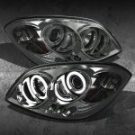 2009 Pontiac G5 Smoked CCFL Halo Projector Headlights with LED