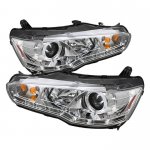 2010 Mitsubishi Lancer Clear Halo Projector Headlights with LED