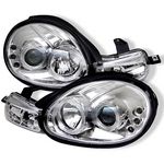 2000 Dodge Neon Clear Dual Halo Projector Headlights with Integrated LED