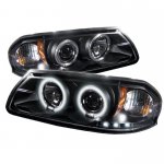 2003 Chevy Impala Black CCFL Halo Projector Headlights