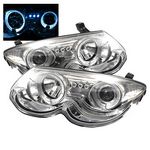 2000 Chrysler 300M Clear Dual Halo Projector Headlights with Integrated LED