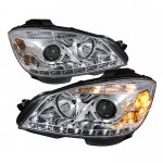 2010 Mercedes Benz C Class Clear Projector Headlights with LED