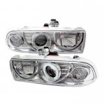 1999 Chevy S10 Clear CCFL Halo Projector Headlights
