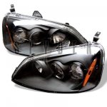 2001 Honda Civic Black Halo Projector Headlights