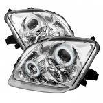 1997 Honda Prelude Clear CCFL Halo Projector Headlights