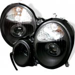 2000 Mercedes Benz E Class Black Projector Headlights