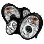 Mercedes Benz CLK 1998-2002 Clear CCFL Halo Projector Headlights