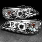 2009 Pontiac G6 Clear CCFL Halo Projector Headlights with LED