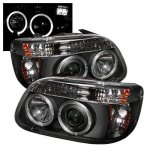 Mercury Mountaineer 1997 Black Dual Halo Projector Headlights