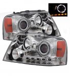 2004 Ford F150 Clear Projector Headlights with Halo and LED